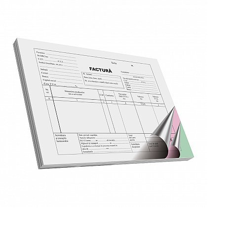 Facturier A5, 3 exemplare